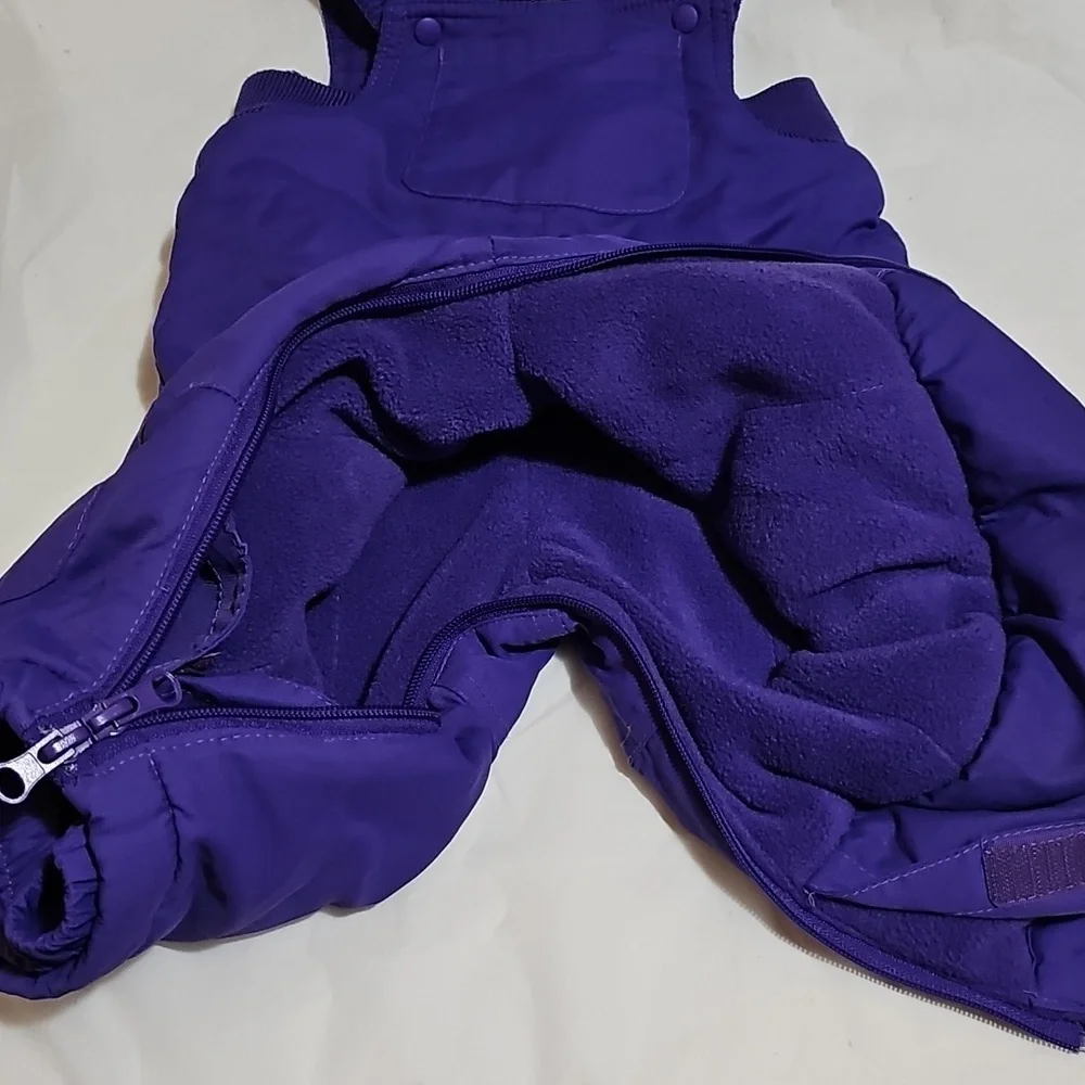 The Children's Place Baby 12 Months Purple Thermolite Bib Snowsuit Used
